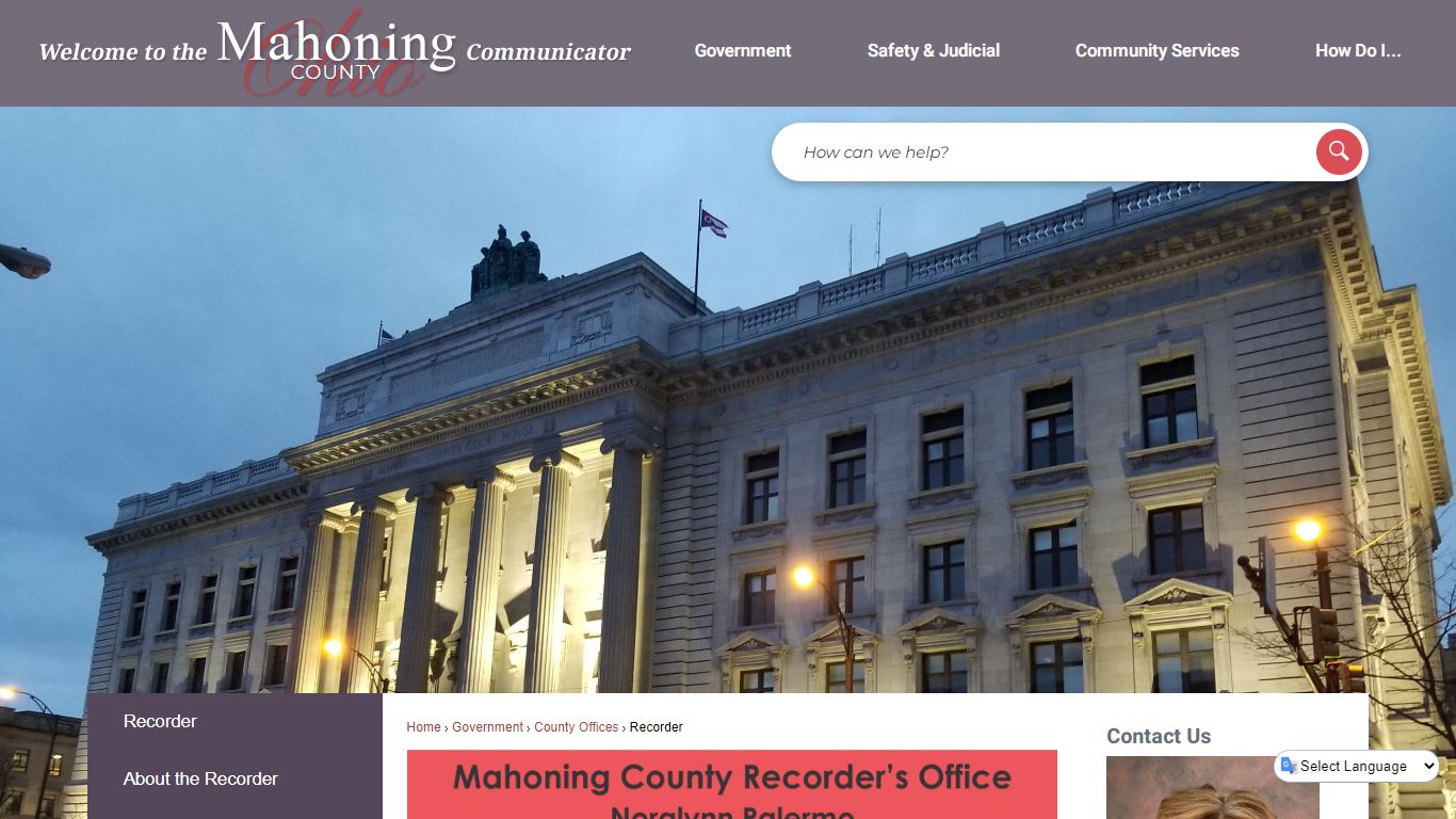 Recorder | Mahoning County, OH